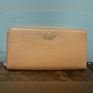 Kate Spade Leila Large Continental Leather Zip Wallet